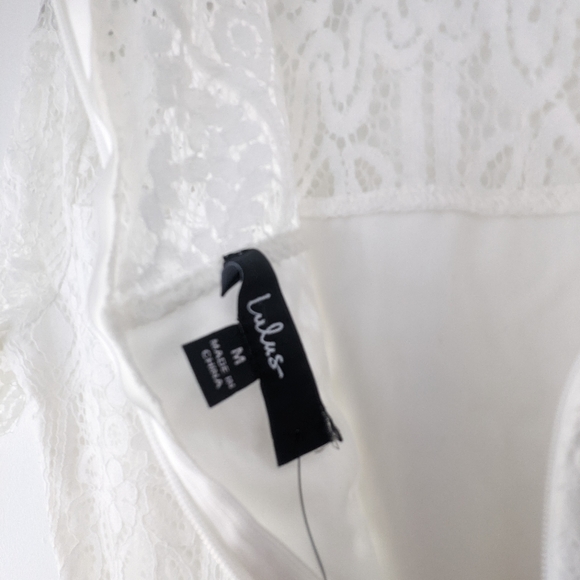 Lulus White Lace Dress - Picture 3 of 6